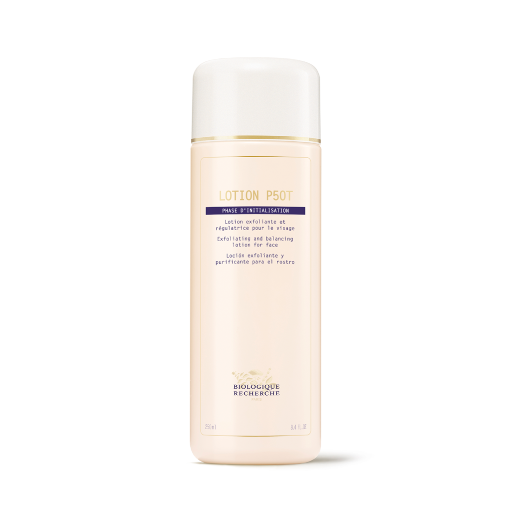 Bottle of Biologique Recherche Lotion 502 on a white background