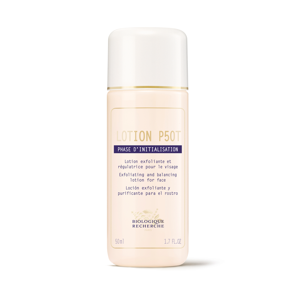 Bottle of Biologique Recherche Lotion 502 on a white background