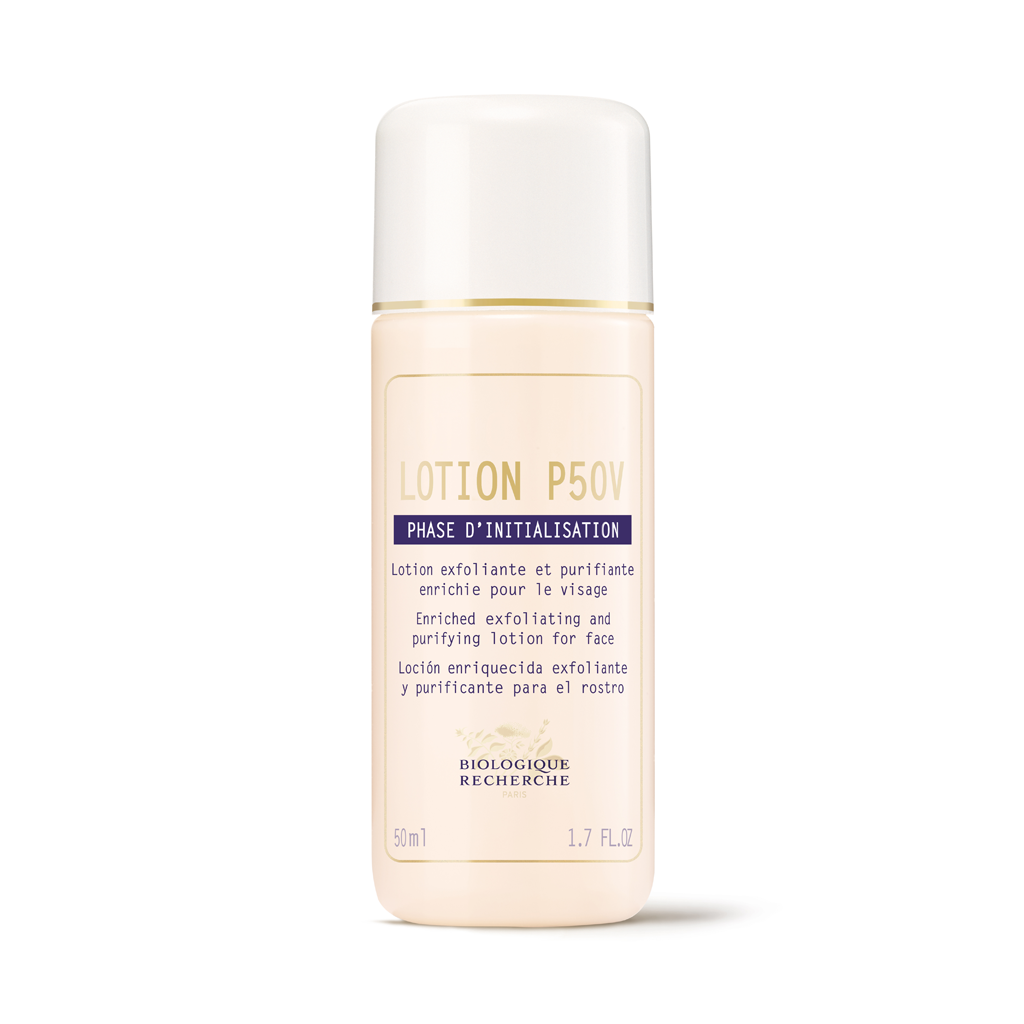 Bottle of Lotion P50V on a white background