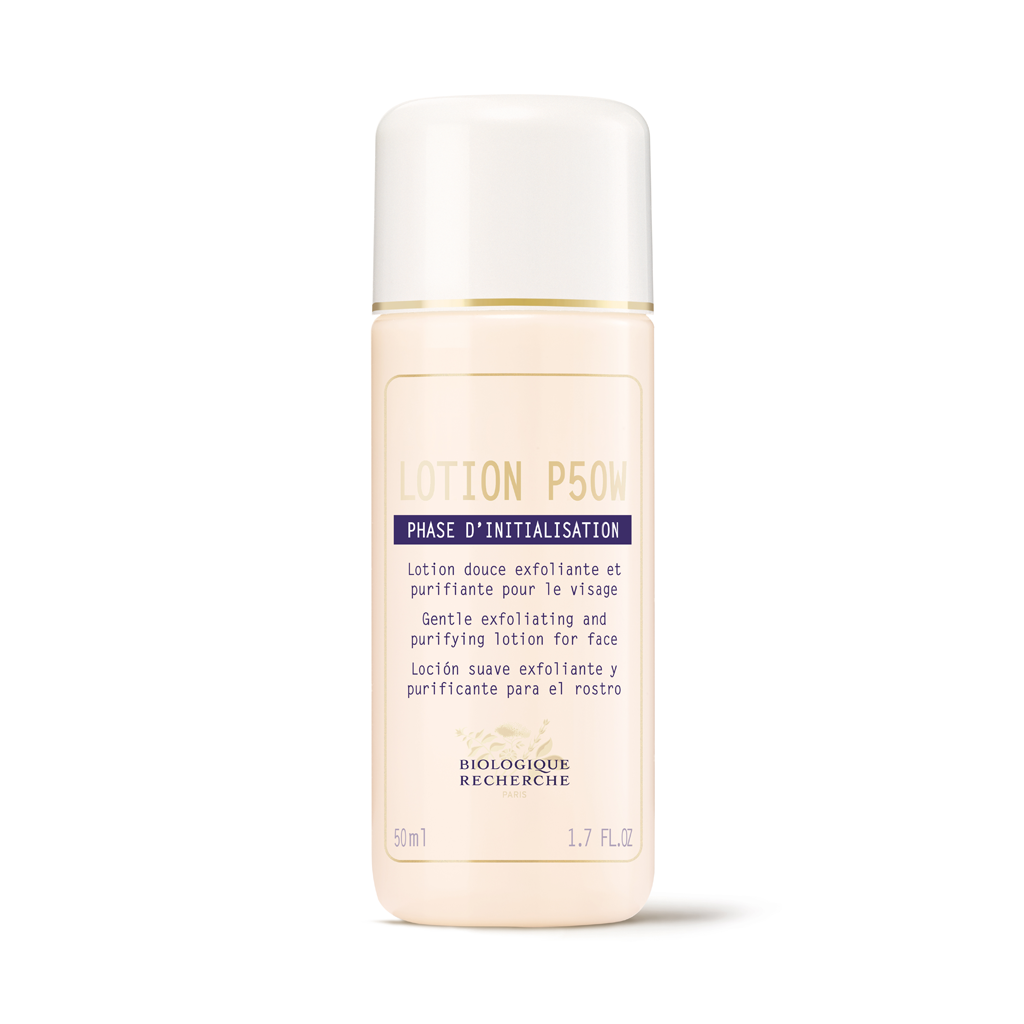 Bottle of Lotion P50 on a white background